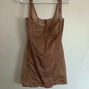 Skims Glissenette Corset Dress in Sienna - XL - NWT